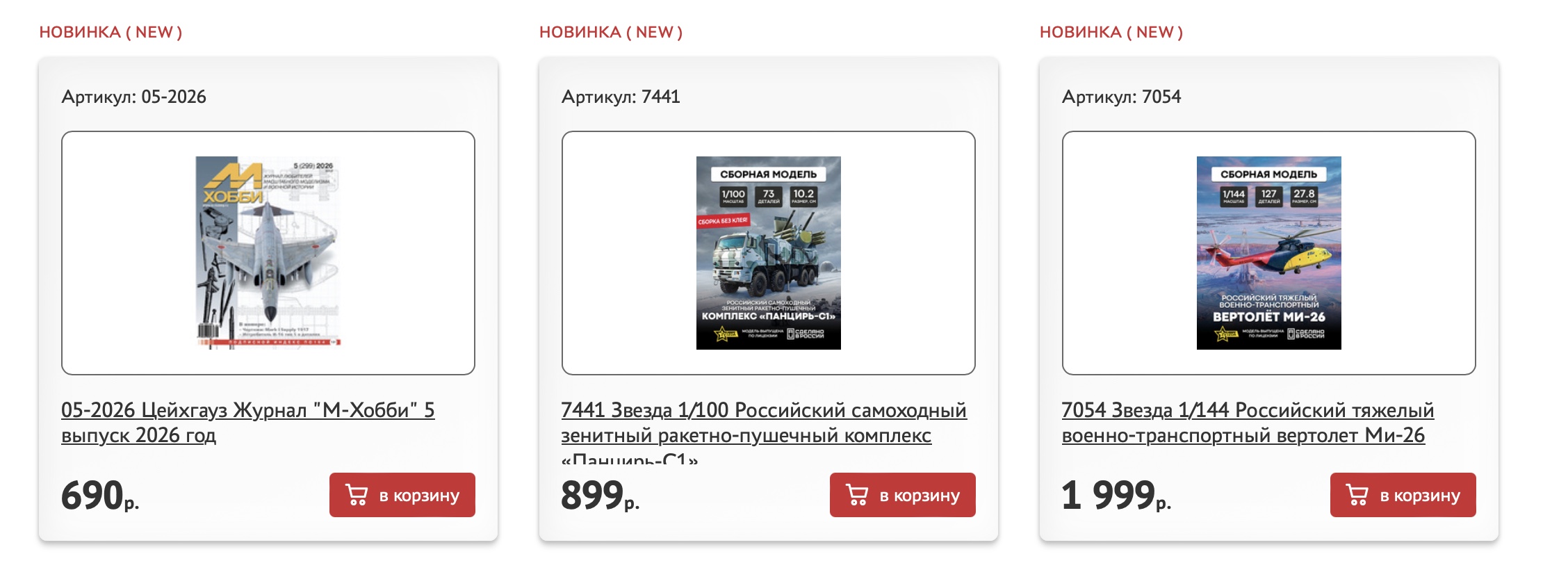 Delivery from Russia to the USA: I-modellist