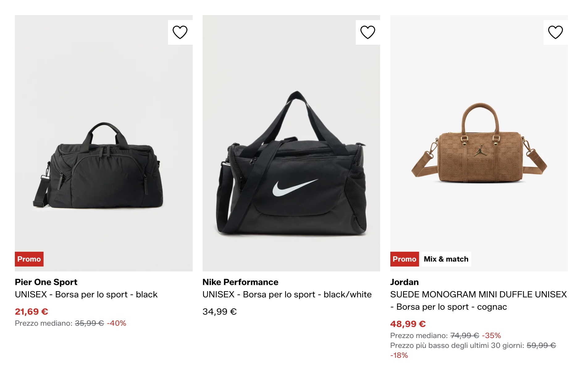 спортивные сумки на Zalando летняя распродажа 2026