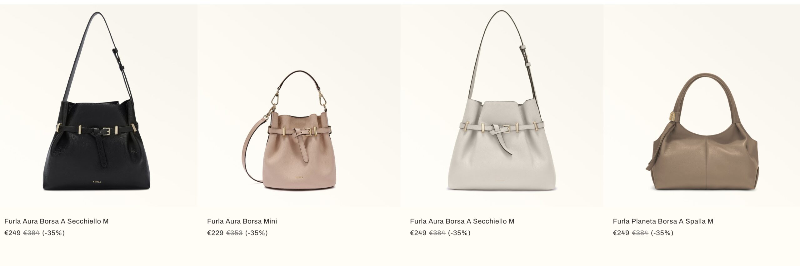 Летняя распродажа сумок 2026 в Европе: Furla Outlet