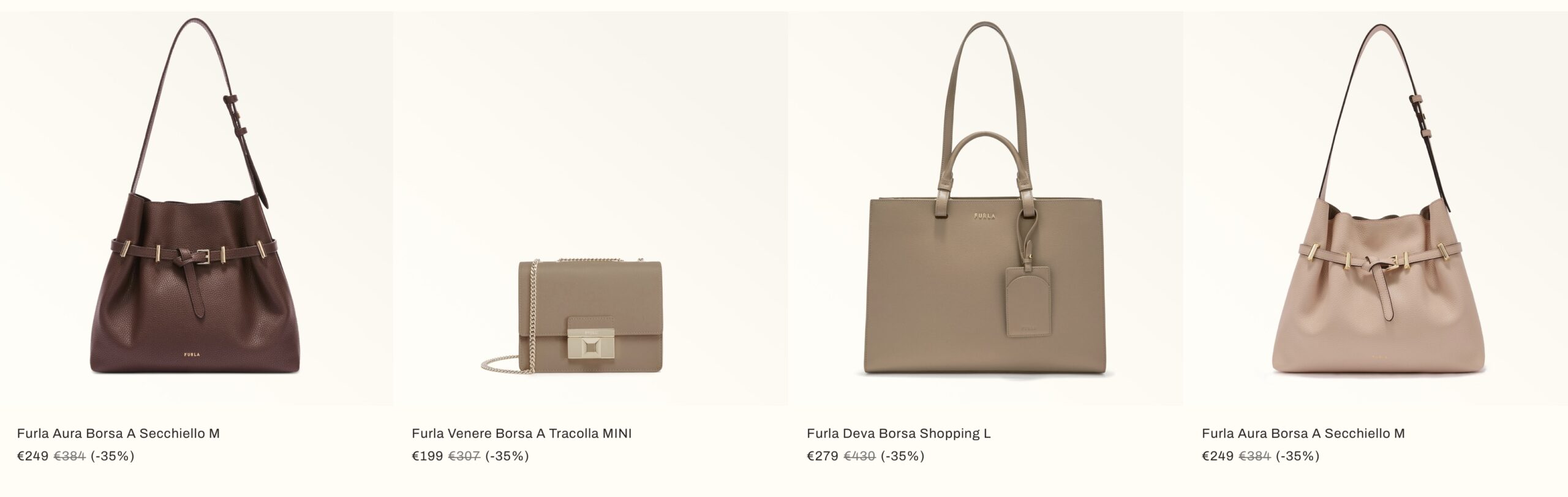 Летняя распродажа сумок 2026 в Европе: Furla Sale