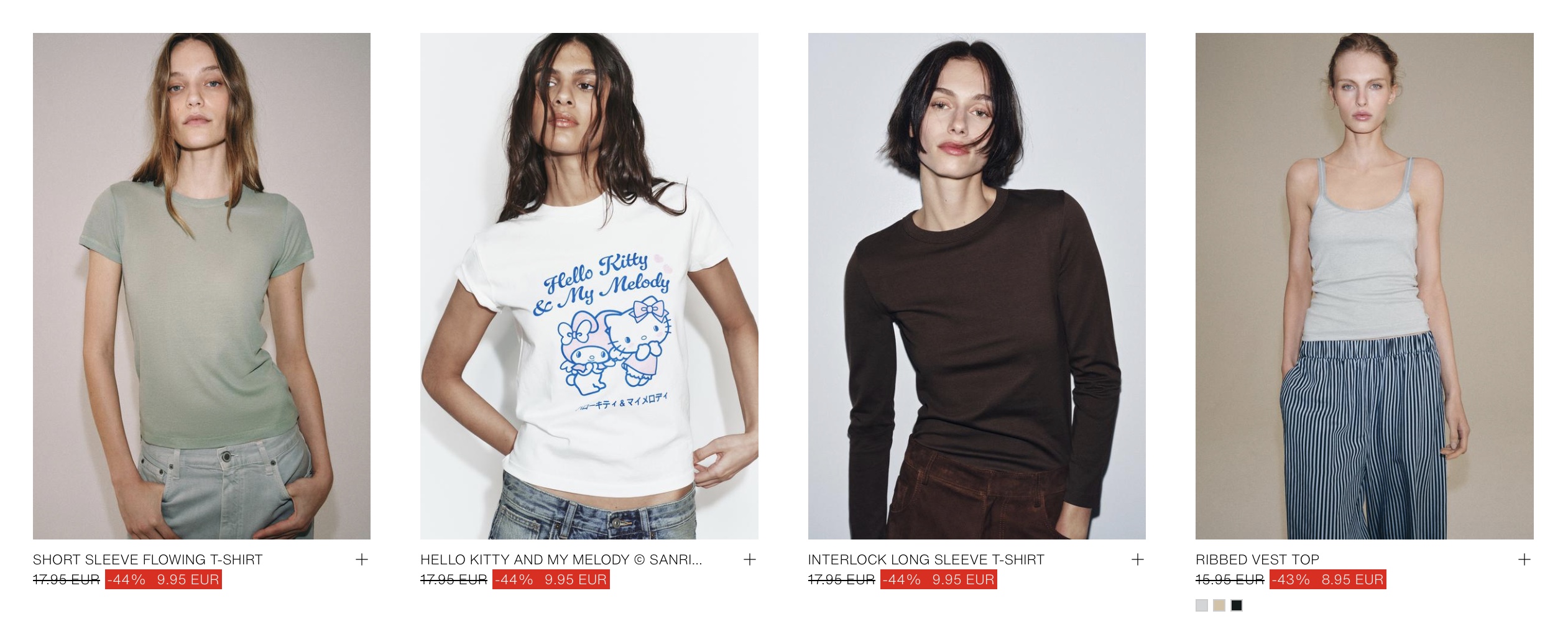 Снижение цен в Zara Italia: футболки заказать через Aukciony