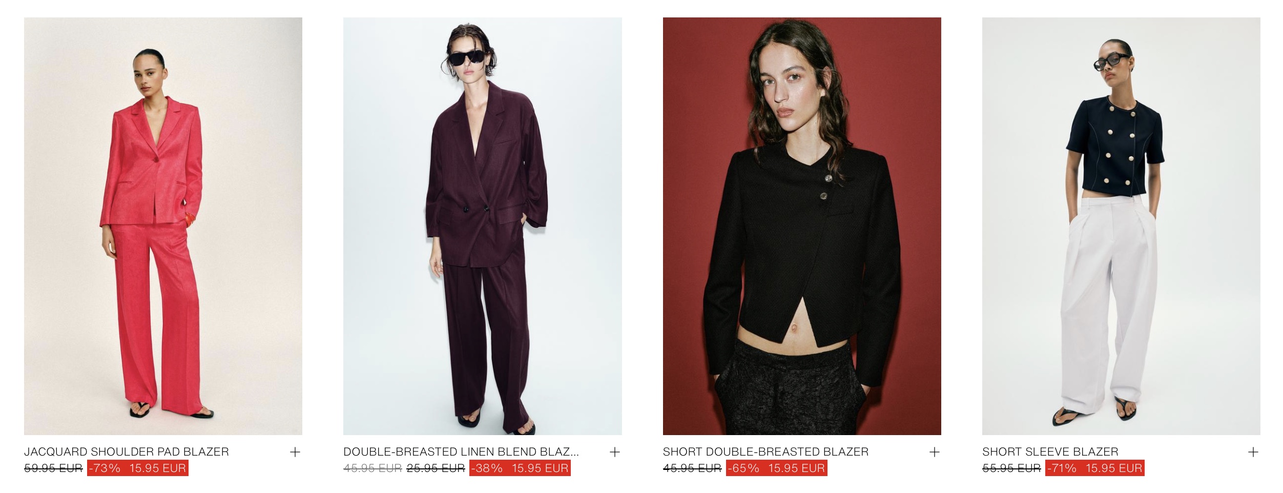 Жакеты Zara купить на летней распродаже 2026 в Италии