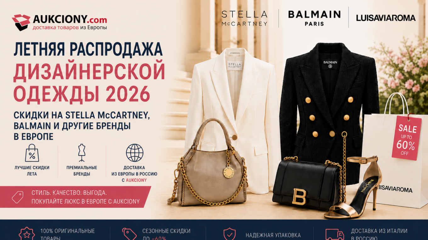 Летняя распродажа дизайнерской одежды 2026