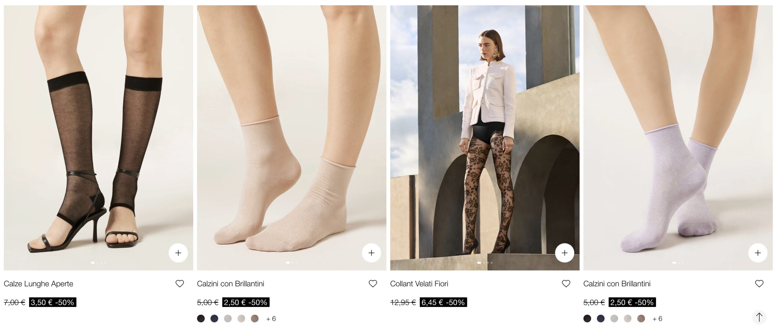 Чулочно-носочные изделия Calzedonia купить на летней распродаже в Италии