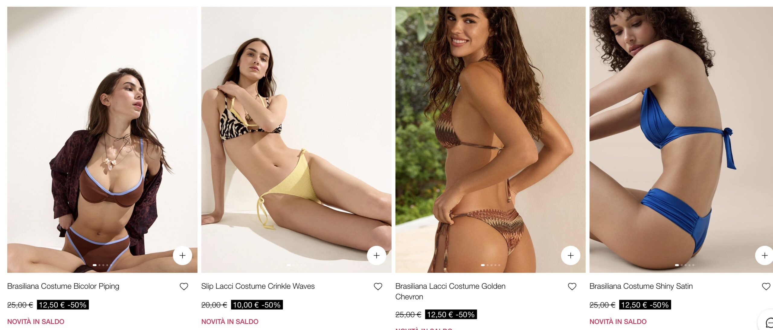 Раздельный купальник Calzedonia купить на летней распродаже в Италии