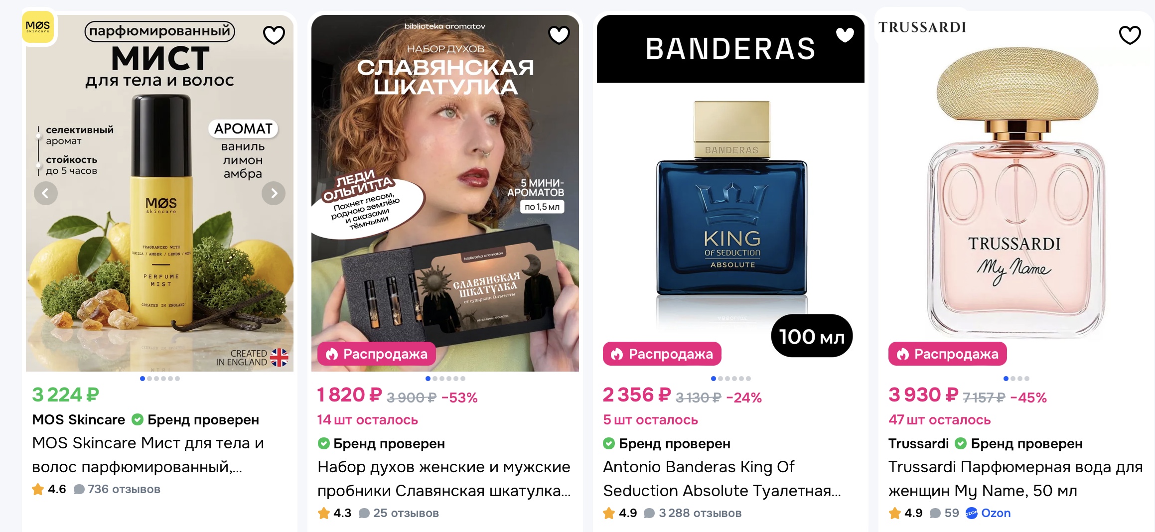 How to buy and deliver perfume from Ozon to someone in Russia