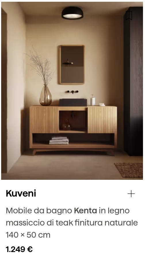 Купить мебель для ванной Kave Home с доставкой в Россию через Aukciony коллекция Kenta