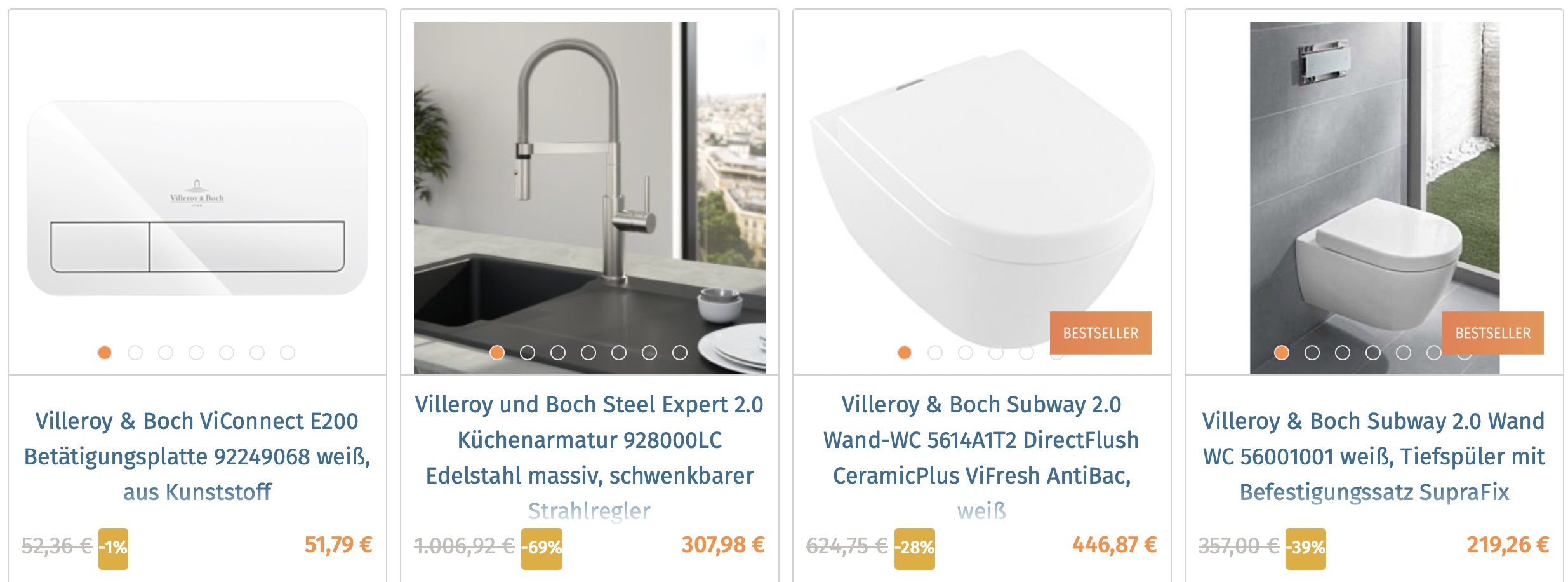 Купить раковины и унитазы Villeroy & Boch на Skybad с доставкой из Европы в Россию