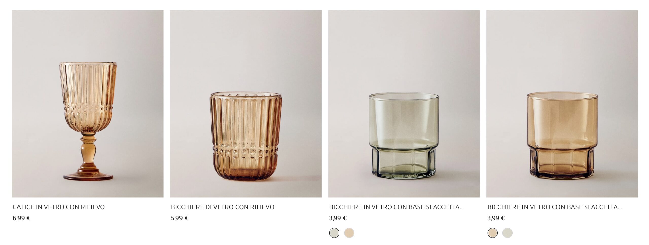 Купить бокалы Zara Home с доставкой из Европы