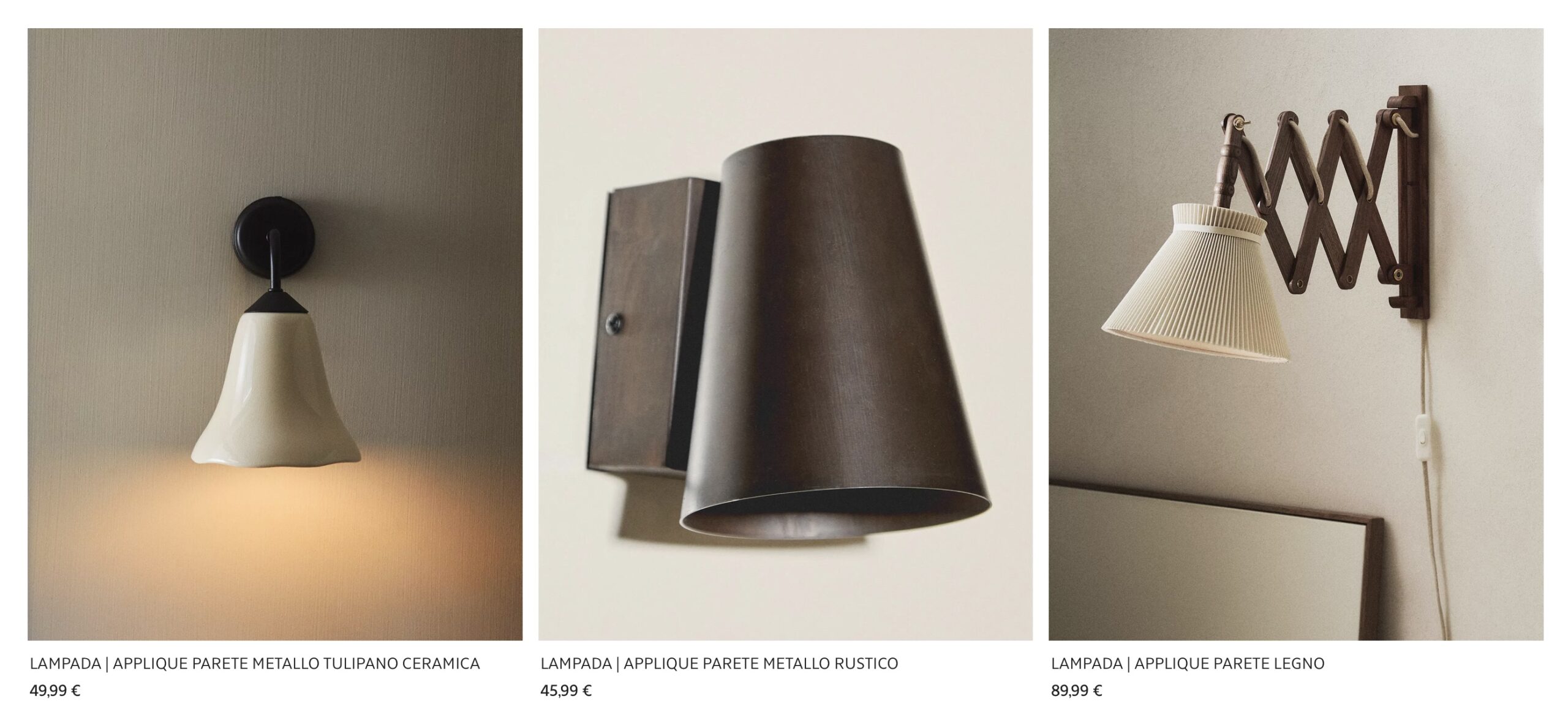 Купить бра Zara Home с доставкой из Европы
