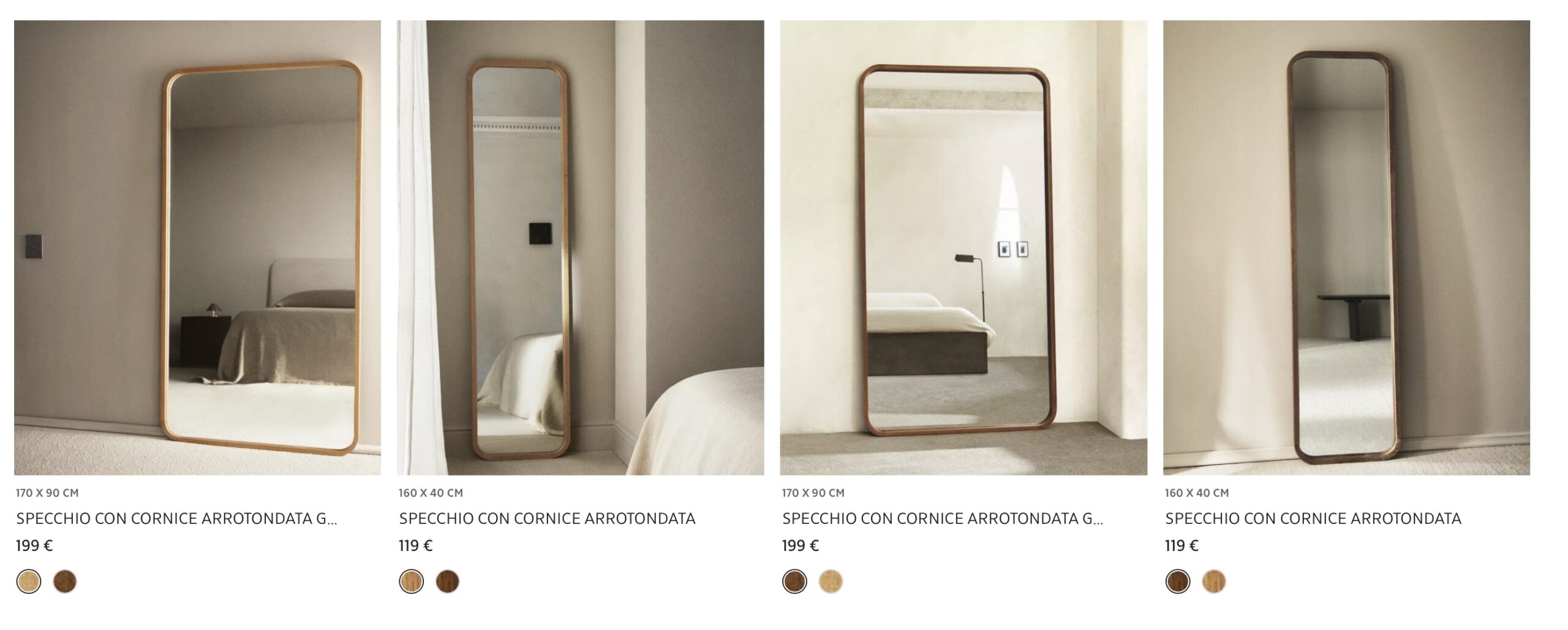 Зеркала купить в Zara Home с доставкой из Европы