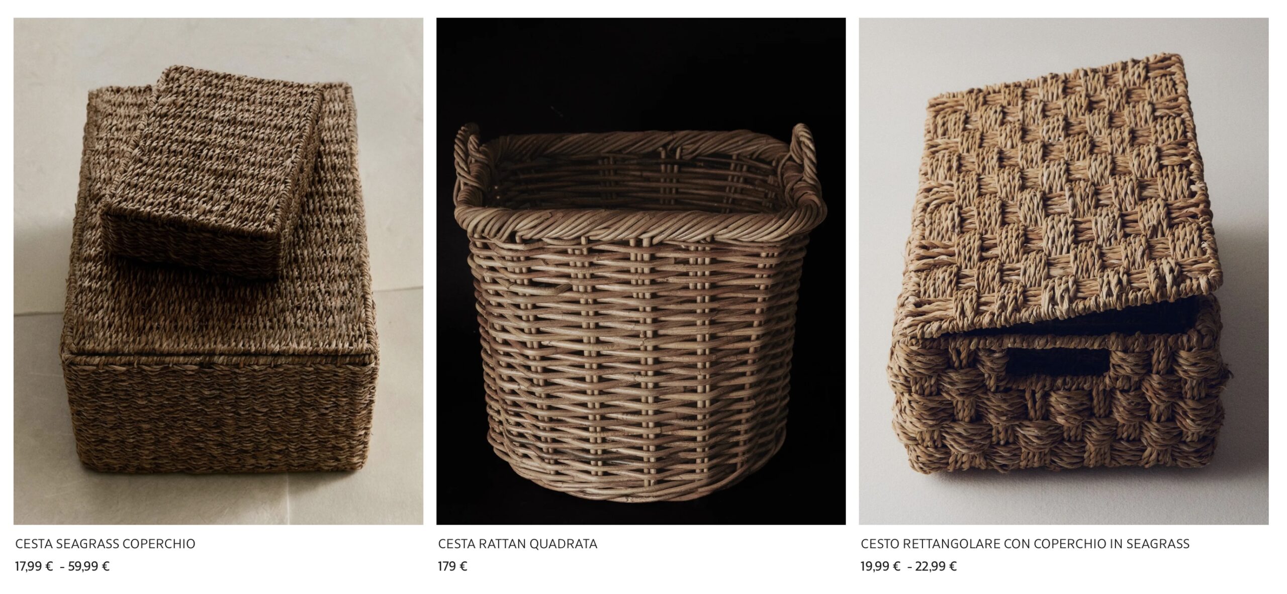 Корзины купить в Zara Home с доставкой из Европы